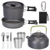 12Pcs Camping Cookware Set Camping Stove Aluminum Pot Pans Kits