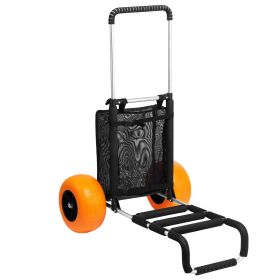 VEVOR Beach Dolly with Big Wheels for Sand, 29.9" x 15.4" Cargo Deck, w/ 12" Foam Wheels