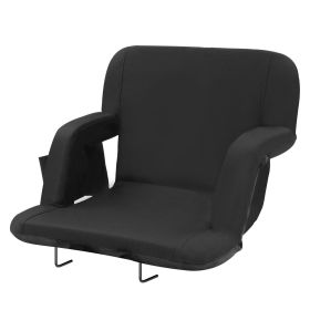 VEVOR Stadium Seat with Back Support, Wide Bleacher Seat Back, Folding Padded Cushion Stadium Chair