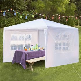 Canopy Tent for Patio Garden;  Outdoor Open Gazebo BBQ Tent for Air circulation;  Sunshade Shelter Pavilion for Party Wedding Catering Gazebo Garden B (Shape: 10' x 10' with 3 Sides)