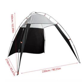 1-2 Person Outdoor Pop Up Tent Waterproof Tent Camping Family Outdoor Llightweight Instant Setup Tourist Tent Sun Shelter Tents (Color: 230X210X160cm)