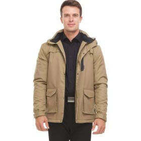 Helios " The Heated Coat" (Color: Camel, size: XXL)